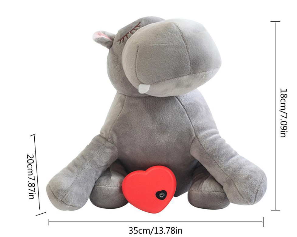 Calming Heartbeat Plush Toy for Dogs – Anxiety Relief Sleep Companion