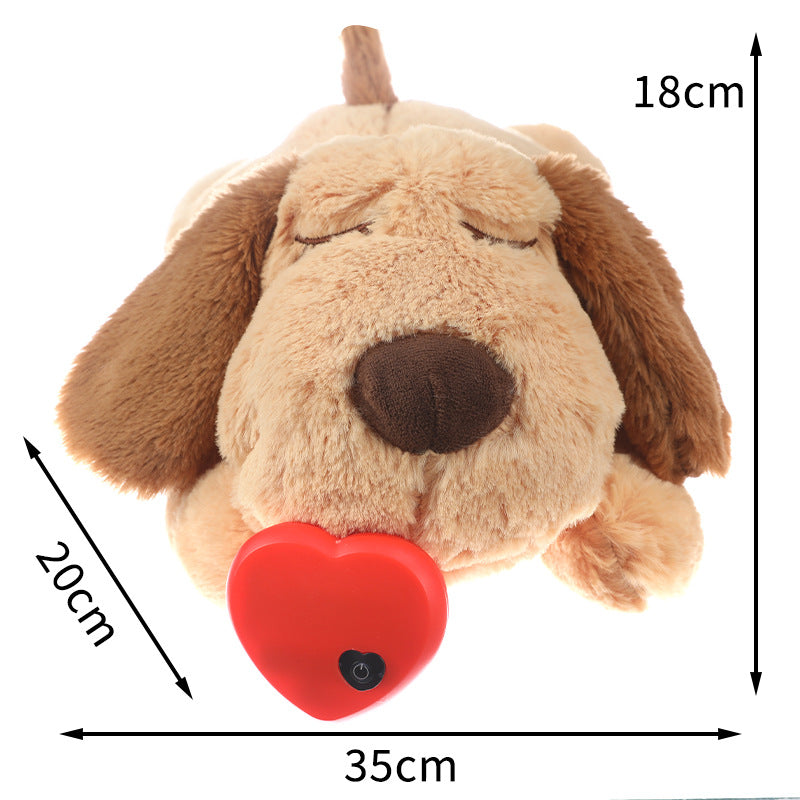 Heartbeat Plush Puppy Toy for Dogs – Calming Anxiety Relief with Soothing Heartbeat Sound