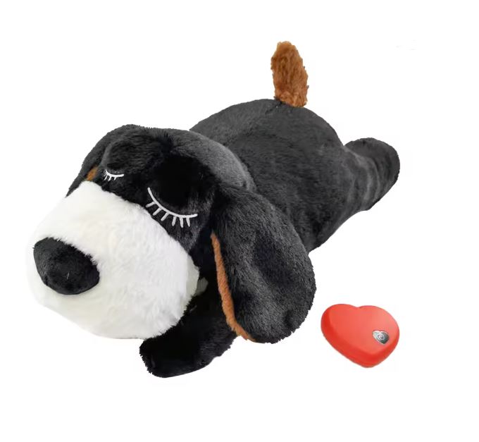 Calming Heartbeat Plush Toy for Dogs – Anxiety Relief Sleep Companion